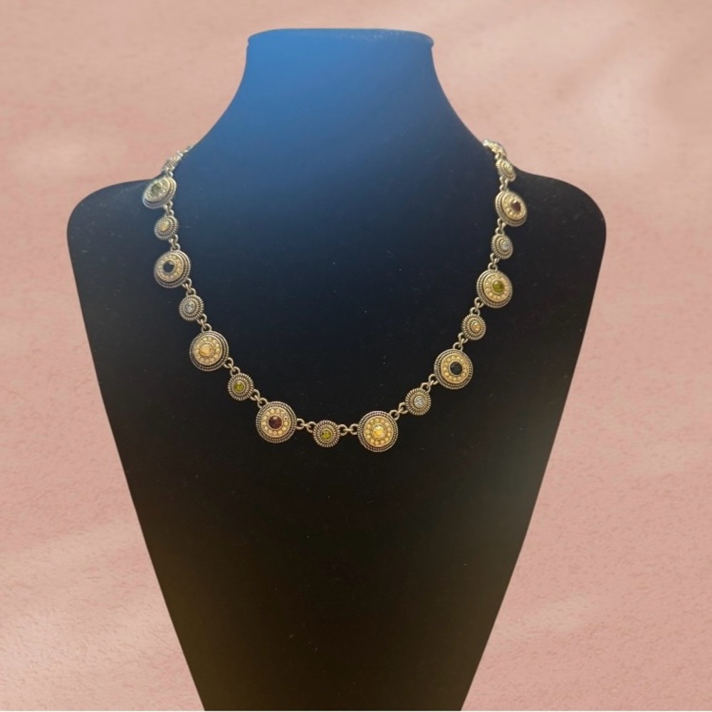 Lia Sophia‎ Silver-tone Crystal Seltzer Colorama Pretty Please Necklace